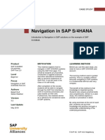 Introduction To Navigation in SAP Solutions On The Example of SAP S/4HANA