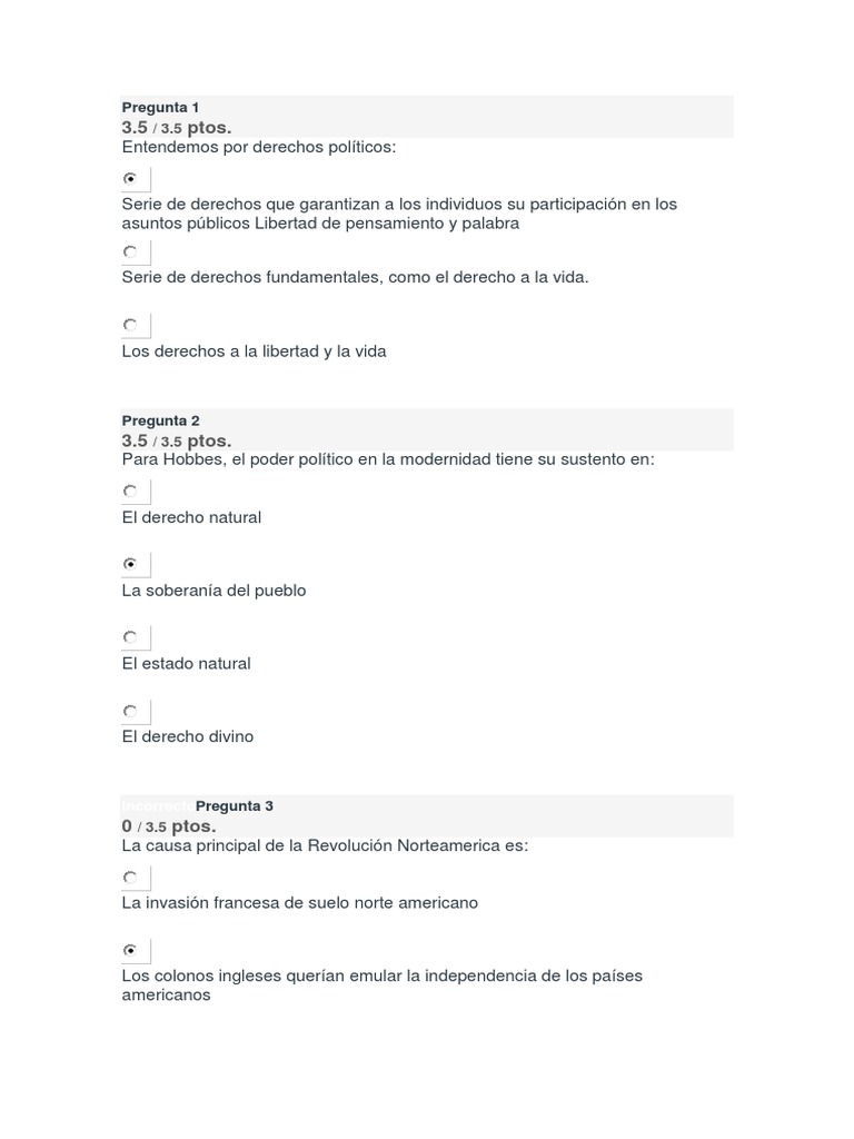 Examen ciudadania Ciudadanía Democracia