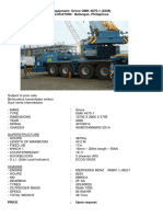 Grove GMK 4075-1 Crawler Crane for Sale in Philippines