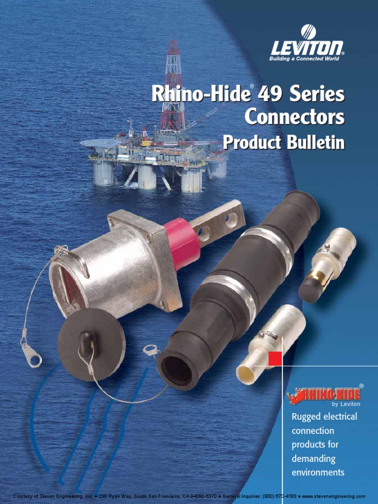 Rhino-Hide 49 Series Connectors | PDF | Electrical Connector | Electricity