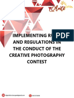 Implementing Rules and Regulations in The Conduct of The Creative Photography Contest