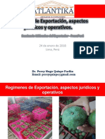 Regímenes de Exportación