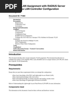 Dynamic VLAN Assignment With RADIUS Server and Wireless LAN Controller Configuration Example