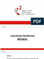Módulo 0 - Presentación Curso Disciplina Deportiva Béisbol