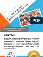 Plan Haccp de Una Empresa Hidrobiológica