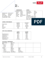 Technical Data Sheet for Compressor Model GLY90RDa