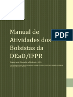 Manual de Atividades Dos Bolsistas Da EaD