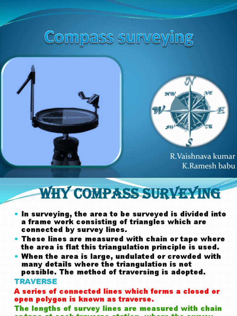 Compass Surveying Basics | PDF | Compass | Surveying