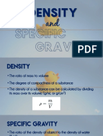Density and Specific Gravity