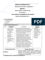 Unidad de Aprendizaje N°7 " " Semana 1: La Tierra Esta en Peligro, Cuidémosla