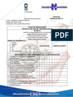 Ficha de Observación Medio Ambiente