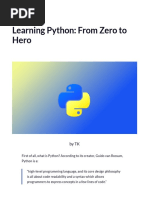 Learning Python: From Zero To Hero: by TK