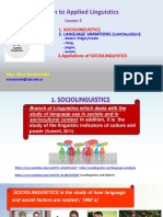 3 Sociolinguistics and Language Variations PDF