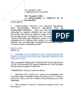 (DARAB Case No. 8947. December 5, 2001.) PEPITA D. CALO, Petitioner-Appellee, vs. EMILIANA DE LA CALZADA, Respondent-Appellant. Syllabus