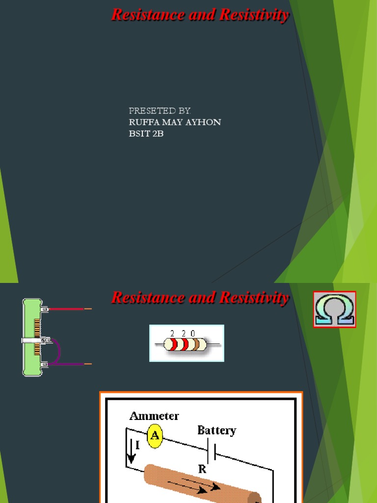 Resistance vs. Resistivity Explained | PDF | Electrical Resistivity And ...