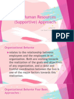 A Human Resources Supportive Approach