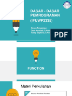 Dasar Dasar Pemrograman - Pertemuan 11