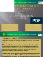 Biodiesel dari Ekstrak Minyak Biji Karet Menggunakan Katalis Zeolit