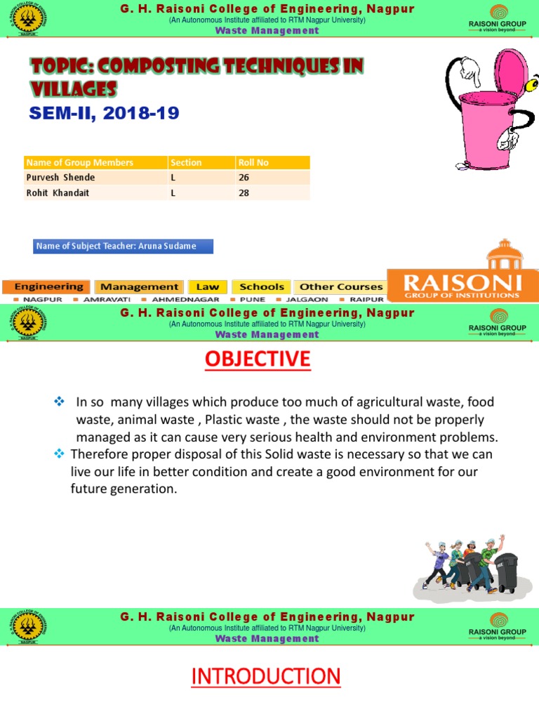 Composting Techniques in Villages | PDF | Municipal Solid Waste | Waste