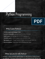 Learn Python: Why, What, and How with Examples