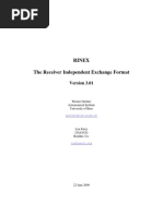 Rinex The Receiver Independent Exchange Format: Werner Gurtner Astronomical Institute University of Bern