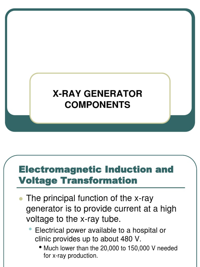 X-Ray Generator Components | PDF | Transformer | Rectifier