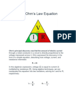 The Ohm's Law Equation
