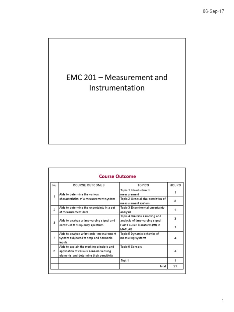 (SV) Topic 1 Introduction To Measurement | PDF | Calibration | Accuracy ...