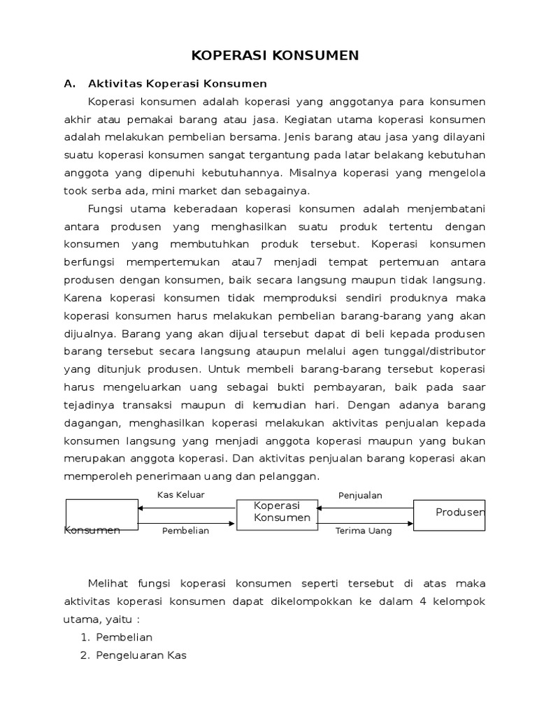 Makalah Koperasi Konsumen