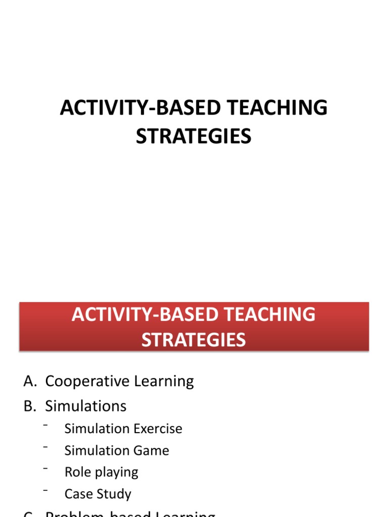 activity based teaching method