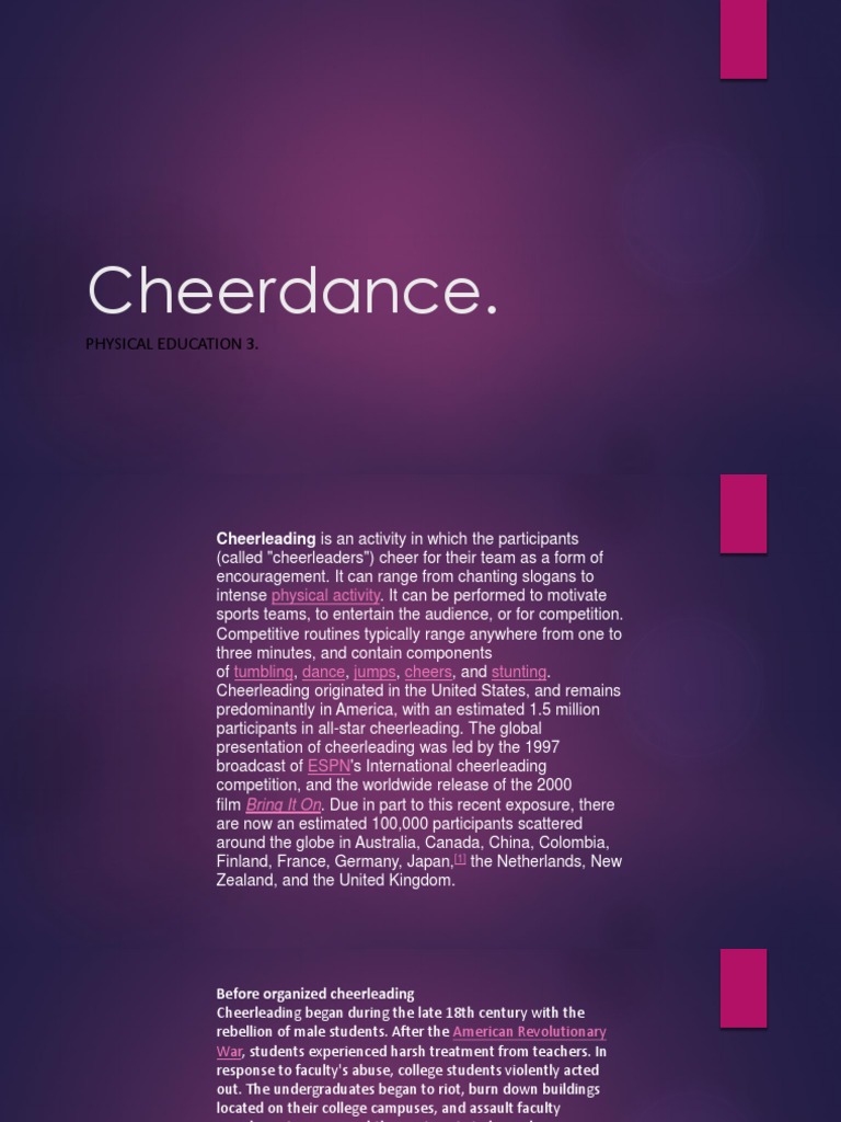 Cheerdance PDF Cheerleading Sports Fandom