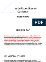 Niveles de Especificación Curricular PPII