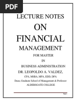 Financail Management 2 Notes