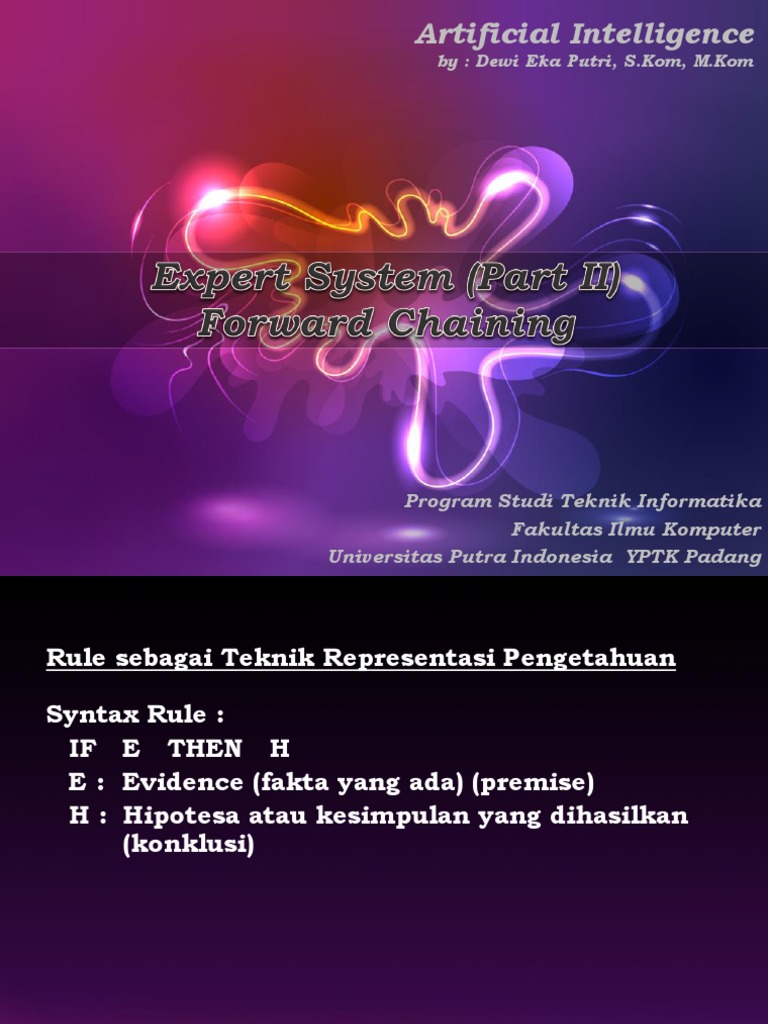 Sistem Pakar dengan Forward Chaining | PDF | Metode & Bahan Ajar