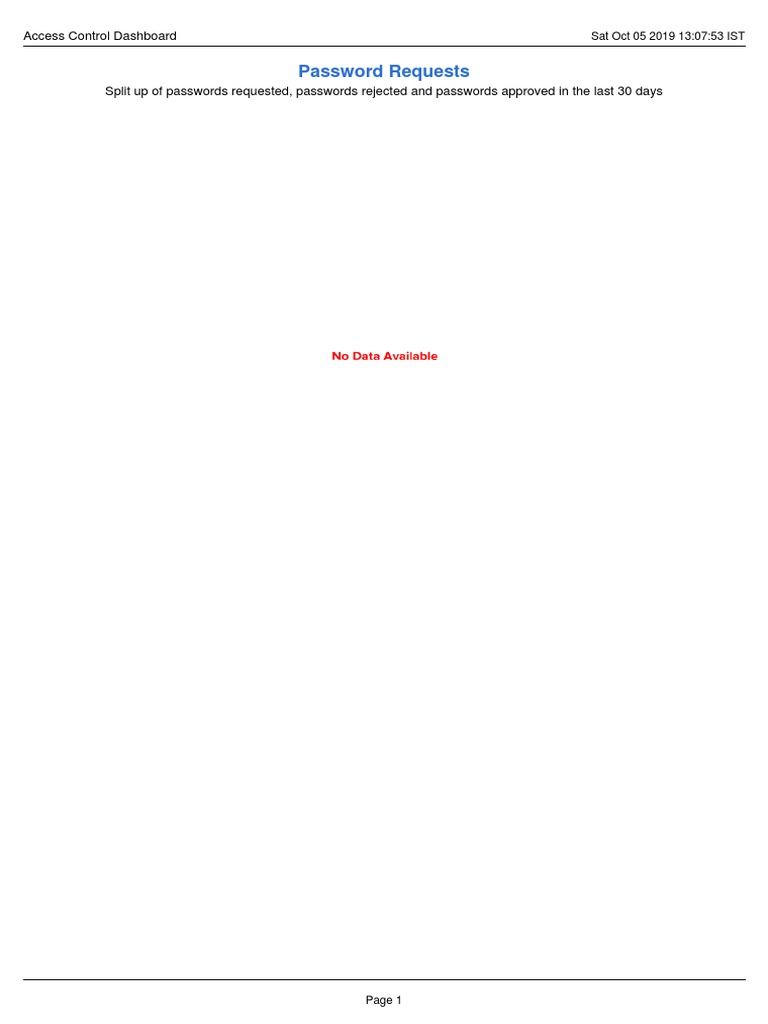 Password Requests: Access Control Dashboard | PDF