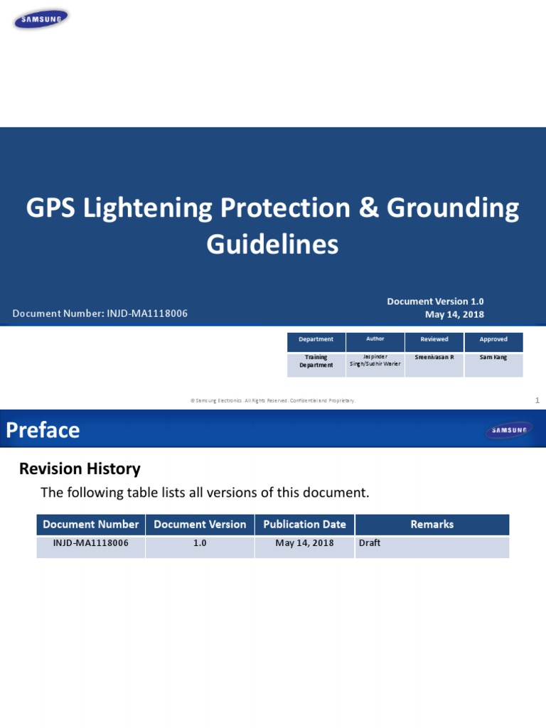 GPS Lightning Protection & Grounding Guidelines v.1.1 Jio EN