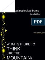 Ecocritical Frameworks for Analyzing Landslides