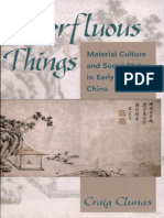 Superfluous Things Material Culture and Social Status in Early Modern China