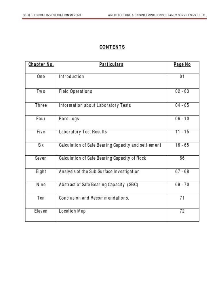 Soil Investigation Report of Designers | PDF | Geotechnical Engineering ...