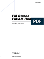 FM Stereo FM/AM Receiver: Str-Dk5