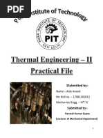 Thermal Engineering-2 Practical