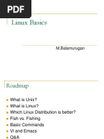 Linux Basics: M.Balamurugan