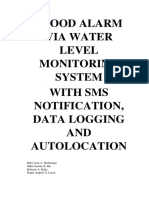 Final - Flood Alarm Via Water Level Monitoring System With Sms Notification, Data Logging and Autolocation