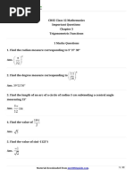 11 Mathematics Imp ch3 1 PDF