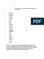 Acentuación palabras agudas lista ejercicios