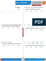 7.05 - Rasyonel Sayıları Tanıma Ve Sayı Doğrusunda Gösterme Testi PDF