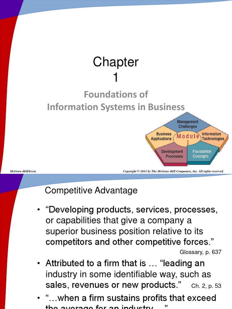 Foundations of Information Systems in Business: Mcgraw-Hill/Irwin | PDF ...