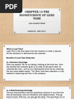 Chapter 13 - Significance of Lead Time