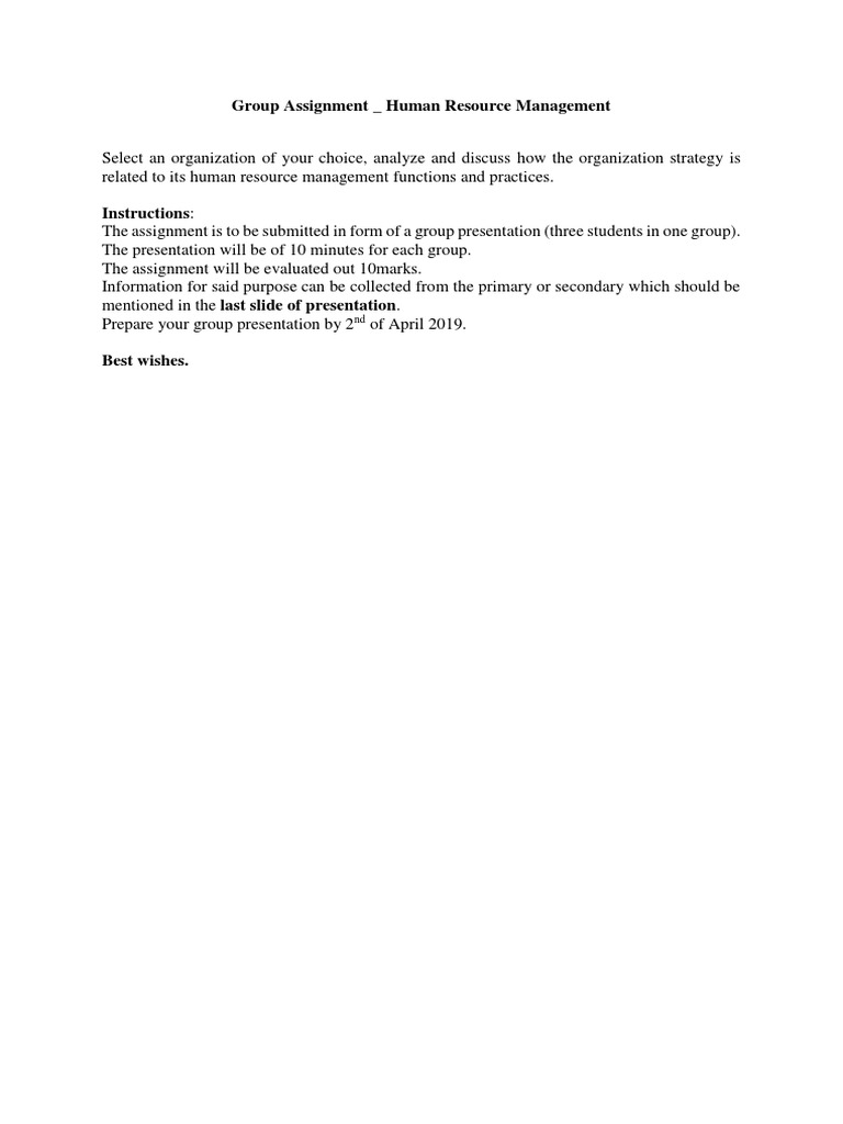 HR Strategy Analysis Group Assignment | PDF