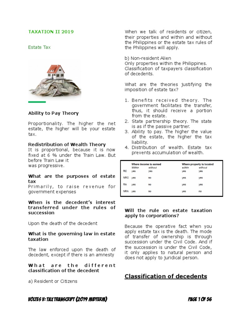 Estate Tax Overview 2019 | PDF | Estate Tax In The United States | Life ...